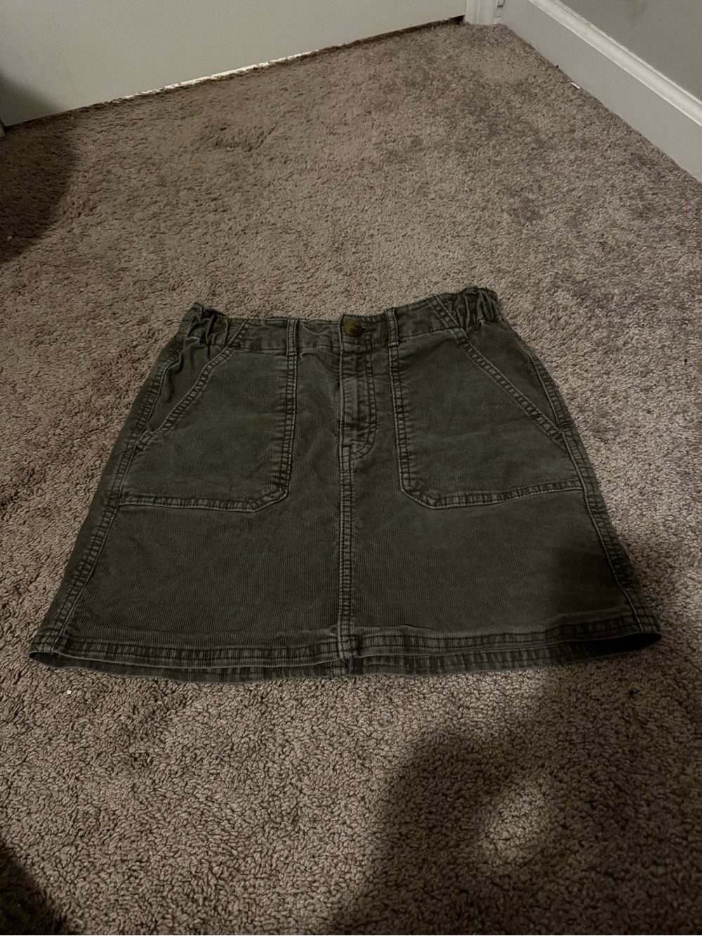American Eagle Outfitters Olive Green Utility Mini Skirt